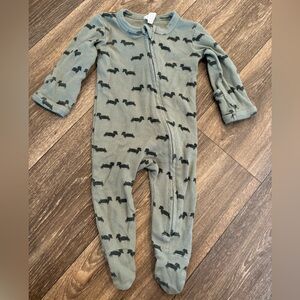 Kate quinn skinny rib dog footie